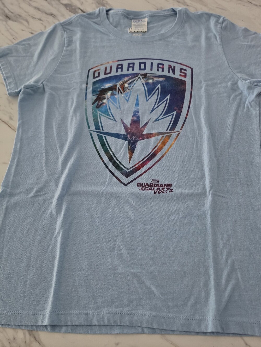 MARVEL Guardians of the Galaxy Vol. 2 Light Blue Graphic Tee